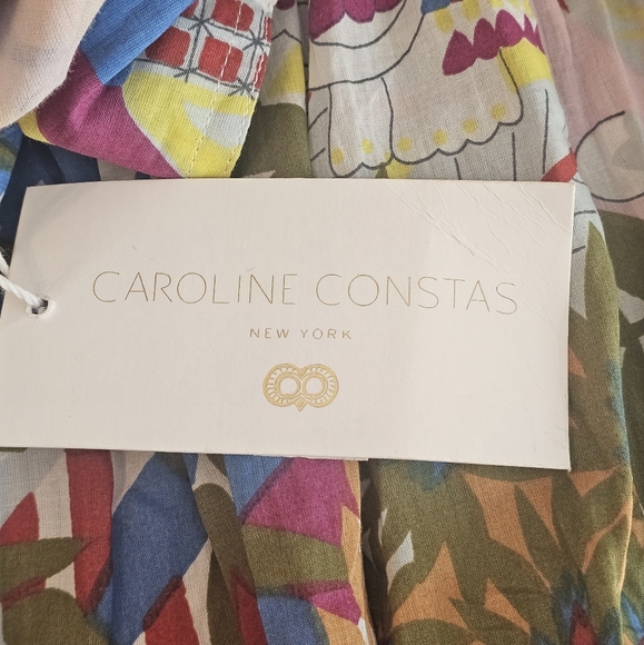 Caroline Constas Claudia Midi Flutter Sleeve Open Back Dress - Picture 11 of 12